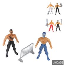 Boneco Luta Livre com Acessórios - Tudo em Caixa