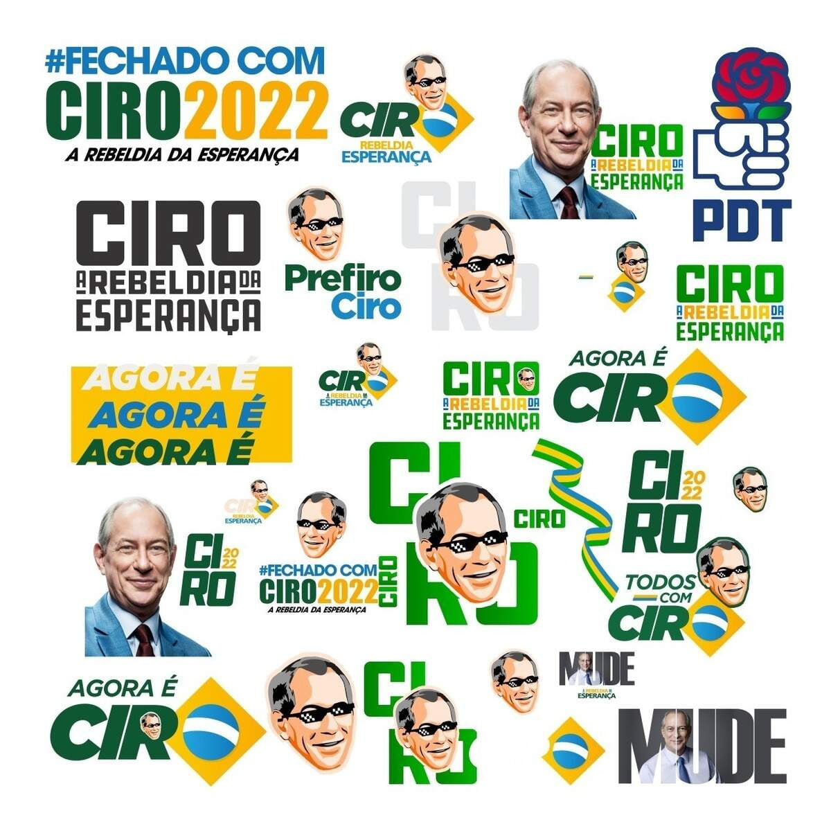 Kit 30 Arquivos Lettering Ciro Politica Elei es Png