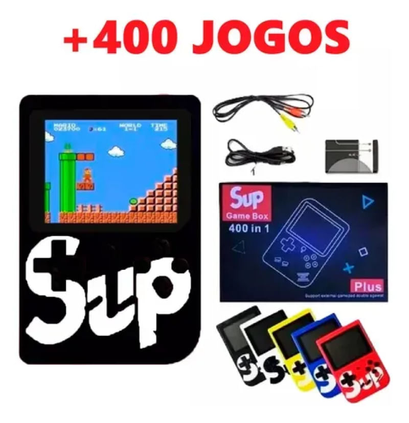 Vídeo Game Portátil 400 Jogos Internos Mini Game