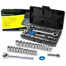 Jogo Chave Soquete C/ Catraca 40 Pçs Soquete Para Tudo