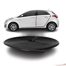 Borracha Casca De Cobra Mini Proteção Porta 7x10mm Preta 5m