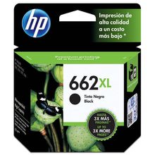 Cartucho Original 662 XL Preto 6,5 ML Para Hp 2516, 3516, 3546, 2546, 1516, 4646, 2646 - CZ105AB