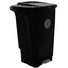 Lixeira para Coleta Seletiva com Pedal Tramontina T-Force em Polipropileno Marrom - 100 L