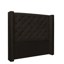 Cabeceira Vicenza Para Cama Box Casal 140 cm Corino Marrom - D'Rossi