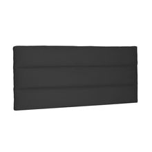 Cabeceira Painel La Italiana Para Cama Box Solteiro 90 cm Suede Preto - D'Rossi