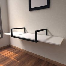 Aparador Industrial Branco Off White Moderno Cantinho Café Escritorio Simples Bancada Suspensa