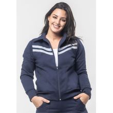 Casaco Básico Pau a Pique Moletom Azul Marinho