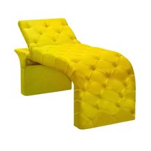 Maca Estofada Estética Cílios Regulável Spa Suede Ivete Cor:amarelo