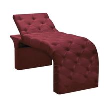 Maca Estofada Estética Cílios Regulável Spa Suede Ana Cor:bordô