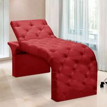 Maca Estofada Estética Cílios Regulável Spa Suede Anitta Cor:vermelho