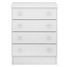 Cômoda Infantil 103 Doce Sonho Branco Brilho - Qmovi