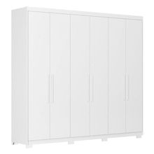 Guarda Roupa Casal Venice 62580pe Branco Brilho Com Pés - Demóbile