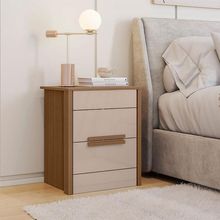 Mesa De Cabeceira Ambiente Dhara Carvalho Fendi - Moval