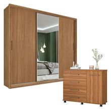 Cômoda Flora E Guarda Roupa Dalila 32411 Amendola Off White - Demóbile