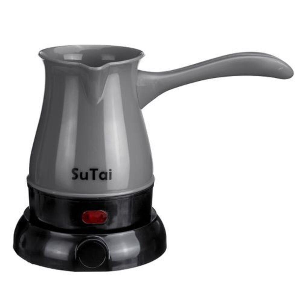 Cafeteira Eletrica Maquina De Cafe Expresso Europeu Turco 600w Aquecedor Agua Bivolt Cinza; Tamanho U