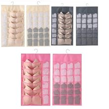 Cabide Organizador 36 Bolsos Porta Sutia Dupla Face Multi Divisorias Closet Joias Guarda Roupa Objetos Papelaria Multius