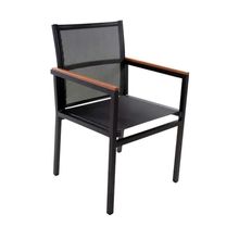 Cadeira Diamante De Alumínio Tela Sling Hotel Piscina Jardim