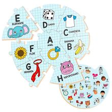 Brinquedo Educativo Alfabeto Formato Caracol Letras