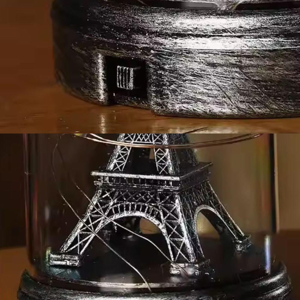 Luminaria Torre Eiffel Abajur Led Mesa Paris Miniatura Quarto Sala Luz Noturna Enfeite Decoraçao Casa