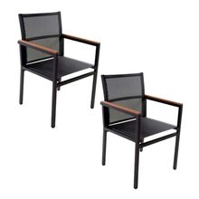 Kit 2 Cadeira Diamante Alumínio Sling Hotel Piscina Jardim