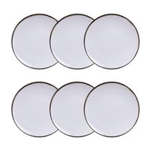 Conjunto 6 Pratos Sobremesa 19cm Canyon Porcelana Tramontina