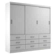Guarda Roupa Casal Isabela 03 Portas 09 Gavetas