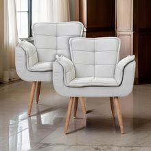 Kit 2x Poltronas Opala Para Sala Cadeira Elegante Com Apoio De Braço Em Veludo - Sentô Gelo