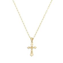 Colar com Crucifixo Folheado