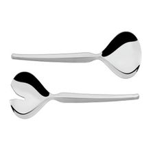 Jogo Talheres Salada Tramontina Cosmos Aço Inox Acabamento Alto Brilho 2 Peças Tramontina