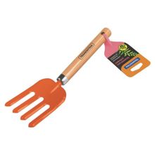 Garfo Metálico 4 Dentes Jardinagem Tramontina Cabo Madeira Tramontina