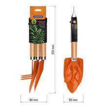 Jogo Jardinagem Tramontina Peças Metálicas Cabo Madeira 3 Peças Tramontina