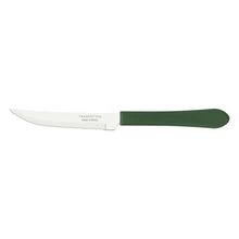 Faca para Churrasco Tramontina Leme com Lâmina Aço Inox e Cabo de Polipropileno Verde 4" Tramontina