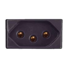 Tomada 20A 2P+T Grafite Tramontina - Sistema Modular 250V