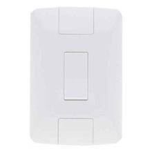 Interruptor Simples 6A Linha Aria Tramontina Placa  Branca Modular Suporte Fixação Facilitada