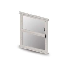 Janela Basculante Branca 40x40cm com Vidro - Esquadrias de Alumínio