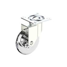 Rodízio Gel 75mm Giratório Sem Freio para Móveis até 55kg