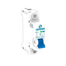 Disjuntor Soprano 6K Branco 1 x 40A - Proteção IP20 - 415VCA - Termoplástico - INMETRO