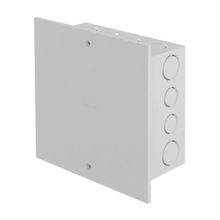 Caixa Passagem Grande 381x342mm PVC Amanco IP40 NBR6146 Drywall Entradas 25/32mm Barramento incluso