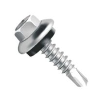 Parafuso Telha Auto-Brocante 12 X 3'' (Cento) - Aço Carbono Zincado 5,5mm