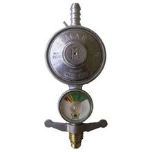 Regulador de Gás 1kg c/ Manômetro Verifica Nível do Botijão de Gás Zamac/Alumínio/Aço 13x22x5,2cm