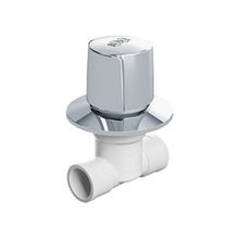 Registro de Pressão com Canopla 20mm Branco/Cromado - Herc