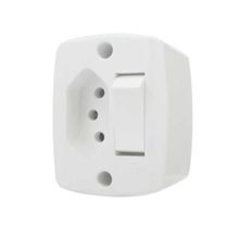 Interruptor Simples + Tomada 10A Linha Retangular - Ilumi - Conjunto de Interruptor e Tomada