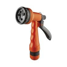 Esguicho Plástico 7 Funções 1/2'' Herc - Laranja/Preto