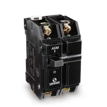 Disjuntor Preto 2 X 30A Soprano - Padrão NEMA - Fixação Trilho DIN 35mm - Tensão 380VCA