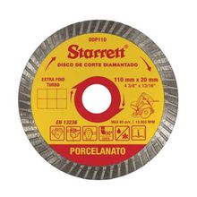 Disco Diamantado Extra Fino 4.3/8" para Mármore e Granito - Starrett