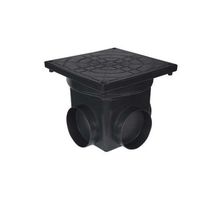 Caixa de Passagem Esgoto 240x240mm - 4,5 Litros Metasul Altura 200mm - Pequena Preta