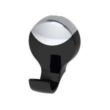 Cabide Lavello Preto/Cromado 6,2x4,5x5,4cm - Herc