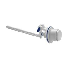 Botão Acionamento Lateral Caixa Acoplada Branco ABS - Blukit Ø 10mm a 26mm