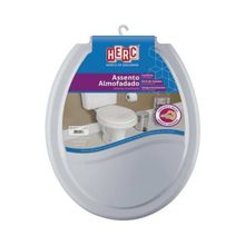 Assento Almofadado Prime Cinza Escuro - Suporta até 130kg - Fácil Instalação