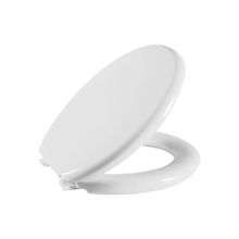 Assento Almofadado Astra Branco para Louça Oval - Altura 44,3cm x Largura 37,2cm